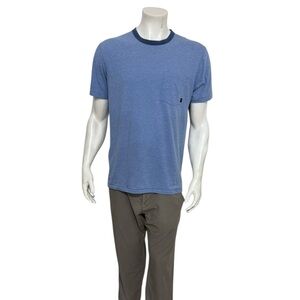 Relwen Mens Blue Crewneck T Shirt